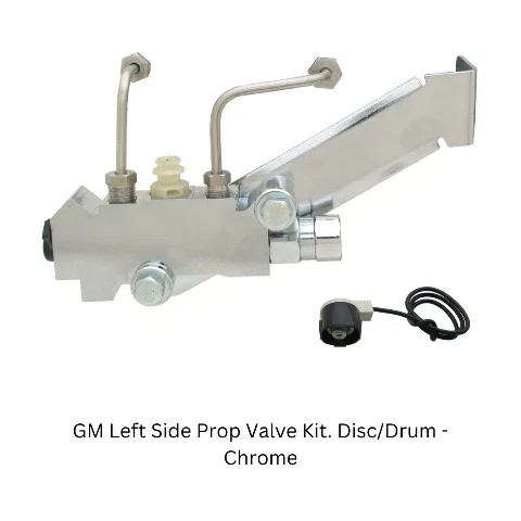 GM Left Side Prop Valve Kit. Disc_Drum - Chrome PV2CK-2